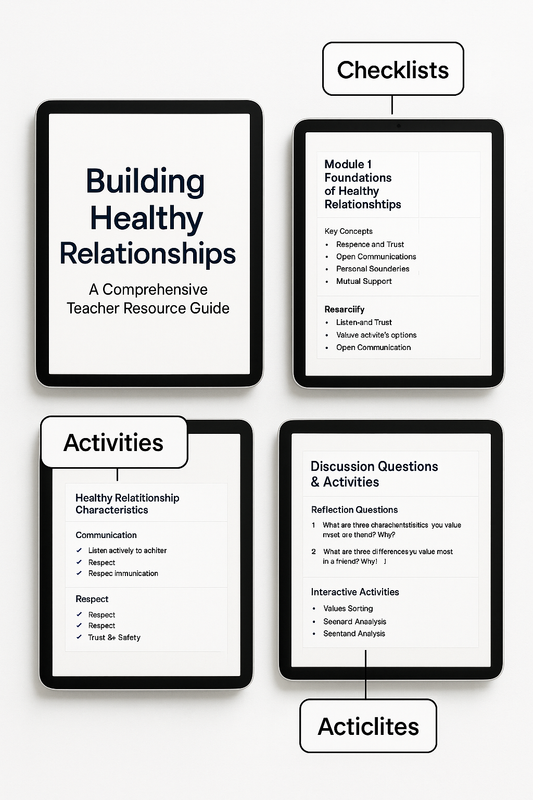 Building Healthy Relationships: Complete Teacher Resource Guide with QR-Linked Digital Content